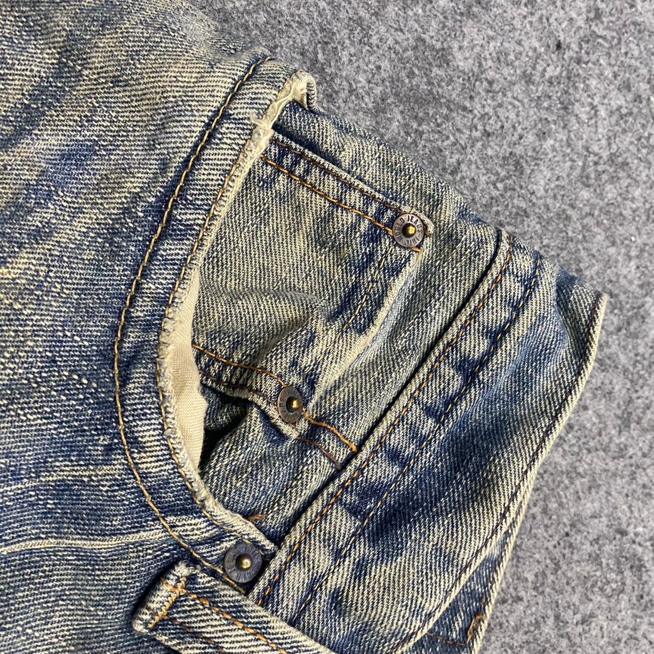 If Six Was Nine 💥Flare💥Vintage G hearts Distressed Denim Size US 31 - 10 Thumbnail