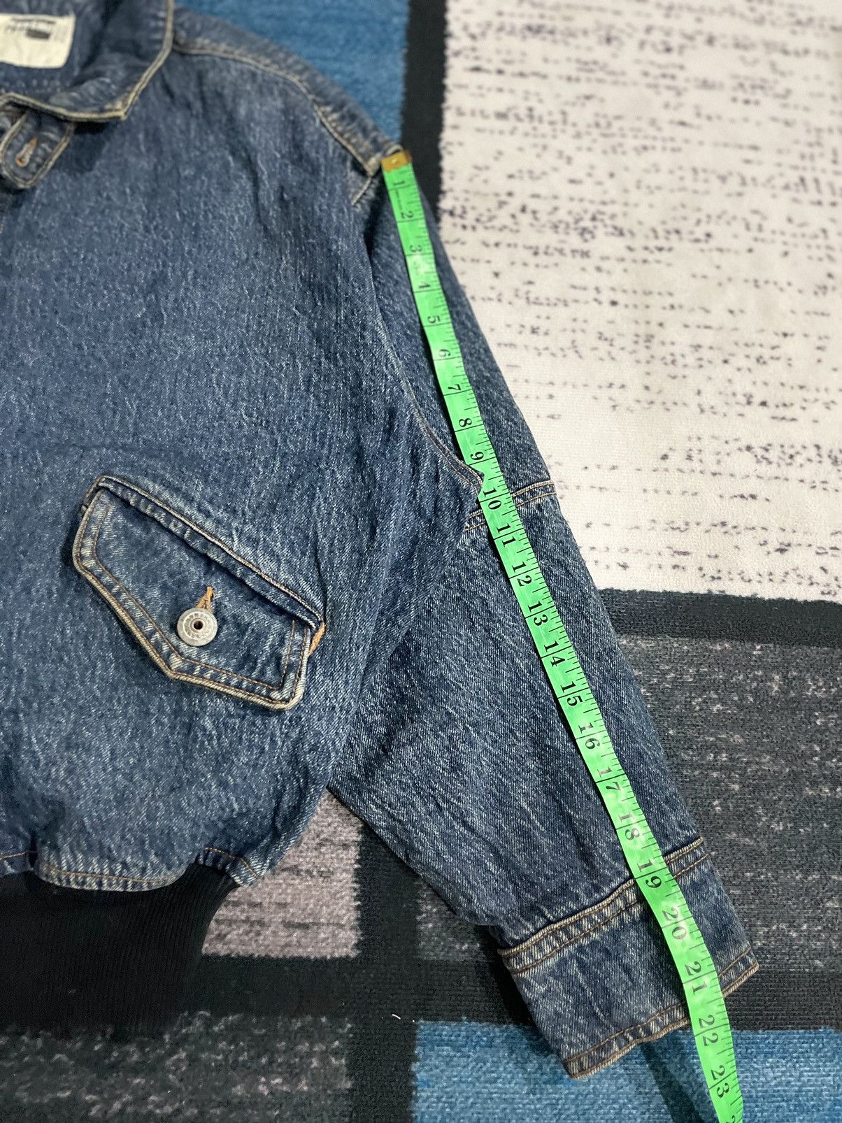 Japanese Brand × Kensho Abe Vintage Kensho Abe Denim Bomber Jacket Size US XL / EU 56 / 4 - 23 Thumbnail