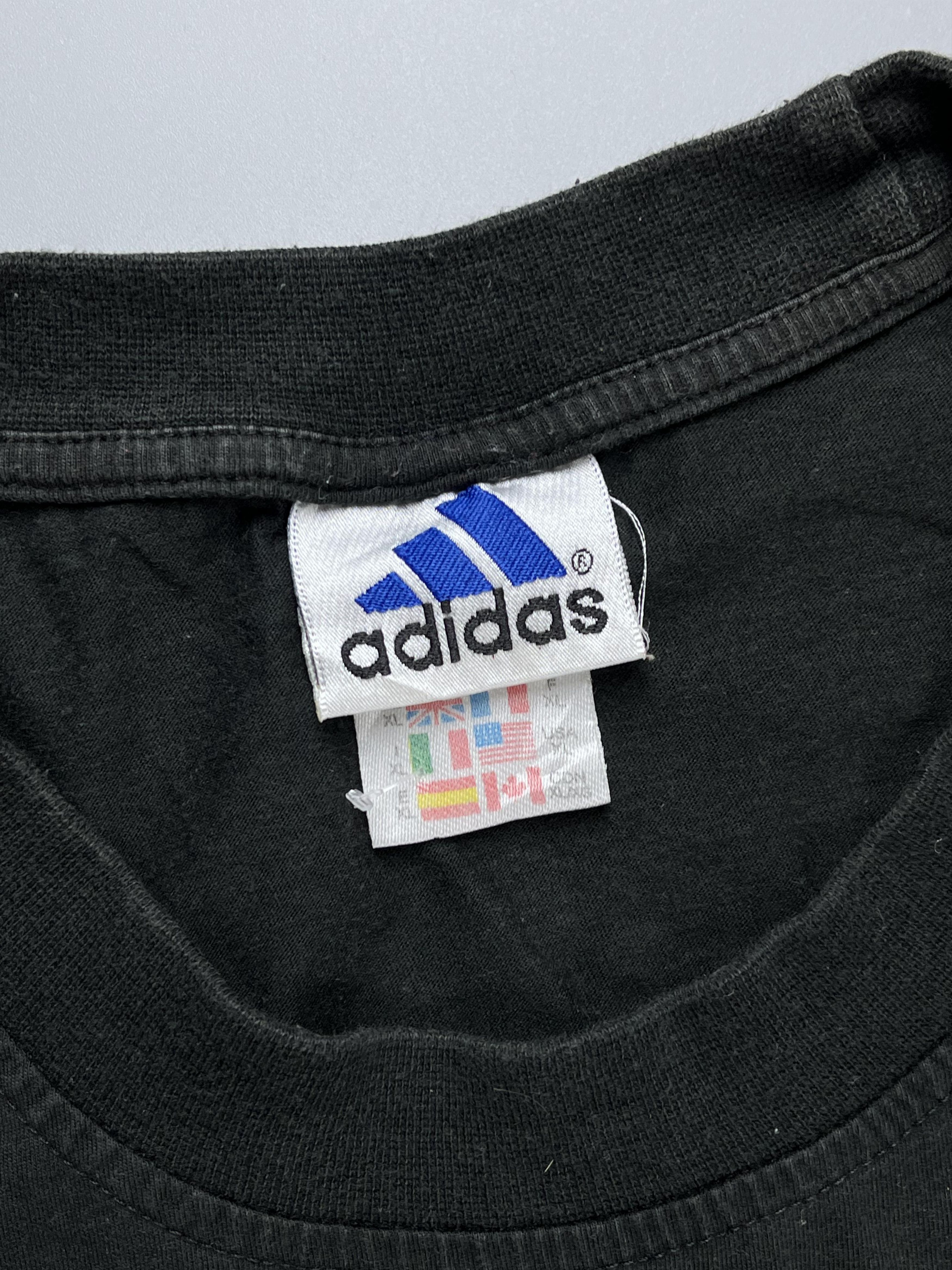 Adidas × Vintage 💿 Adidas VINTAGE 90s BIG LOGO T-SHIRT Size US L / EU 52-54 / 3 - 3 Thumbnail