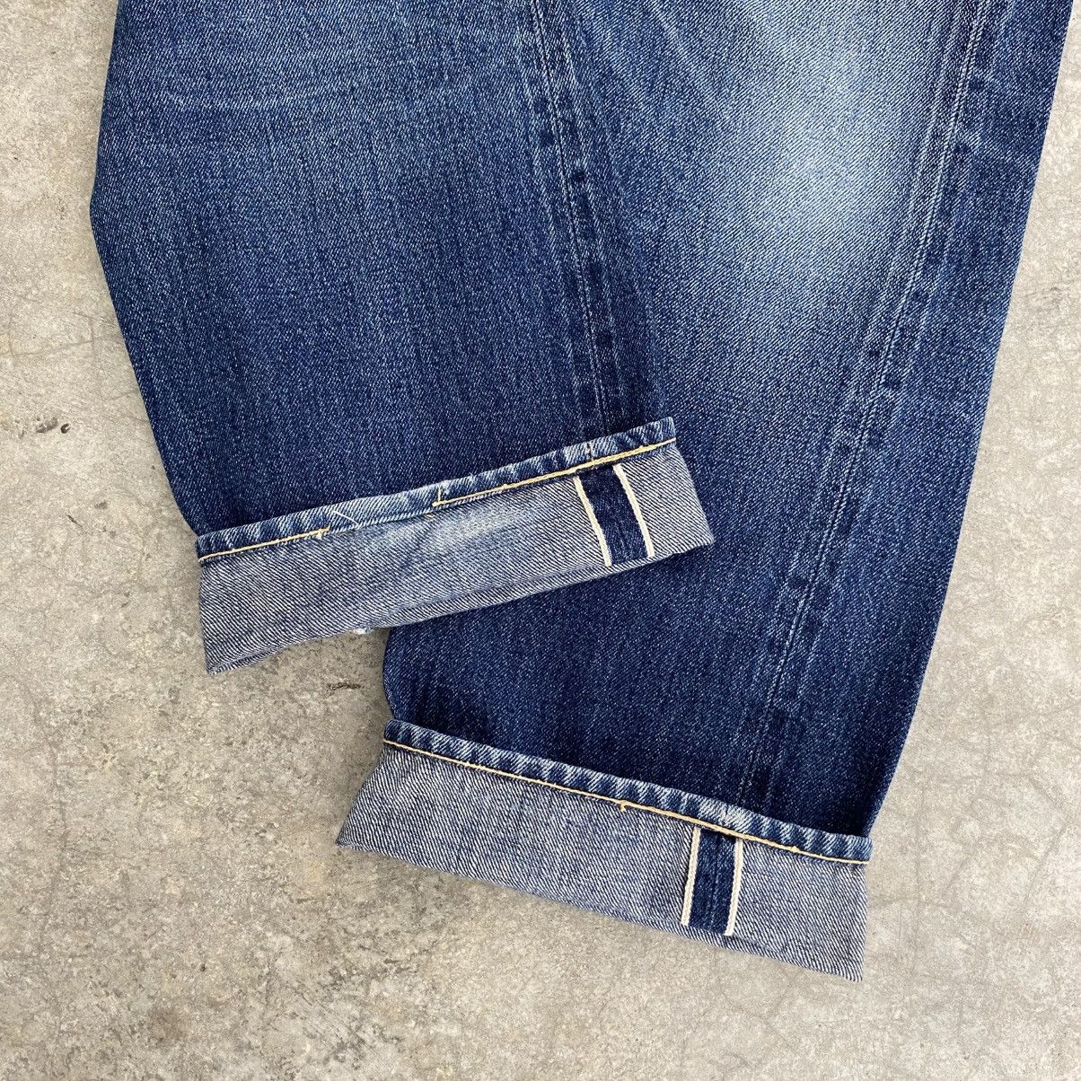 Denime Vintage 90’s Denime Japan Faded Blue Selvedge Jeans Size US 30 / EU 46 - 2 Thumbnail