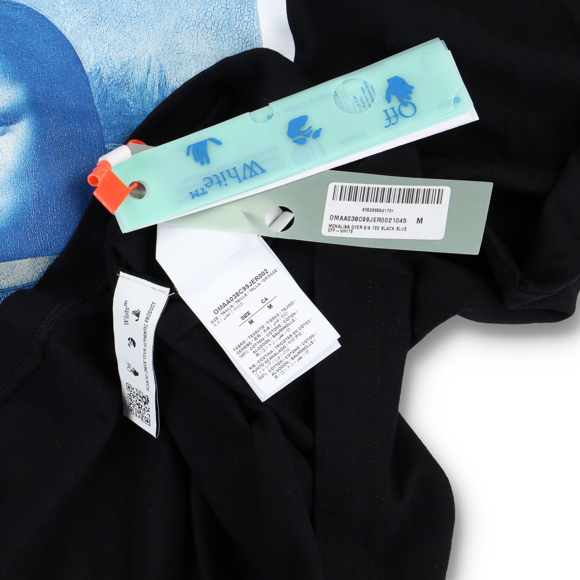 Off-White Black Mona Lisa Logo Oversized T-shirt Size US M / EU 48-50 / 2 - 6 Thumbnail