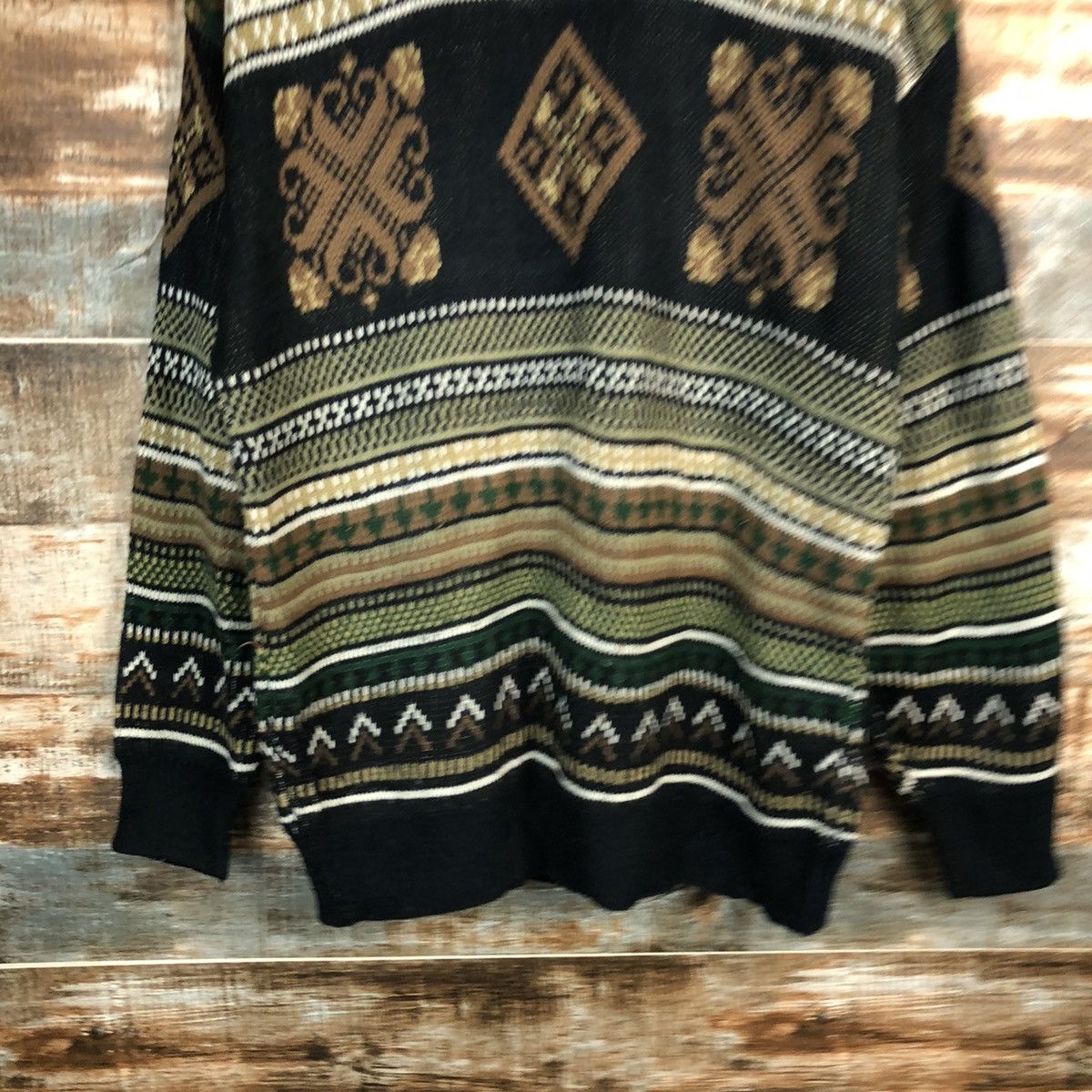 Homespun Knitwear Bamboo Club Green Knitwear vintage #A1689 Size US M / EU 48-50 / 2 - 6 Thumbnail