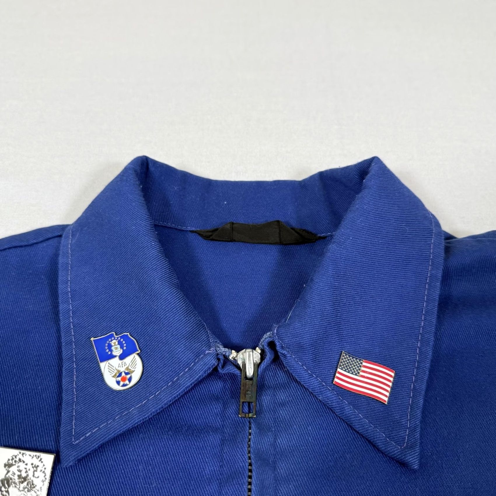 Vintage VINTAGE SIG Fly With SIG Jacket Mens M Blue Embroidered Logo Zipper Short Coat Patrotic Aviation Size US M / EU 48-50 / 2 - 4 Thumbnail