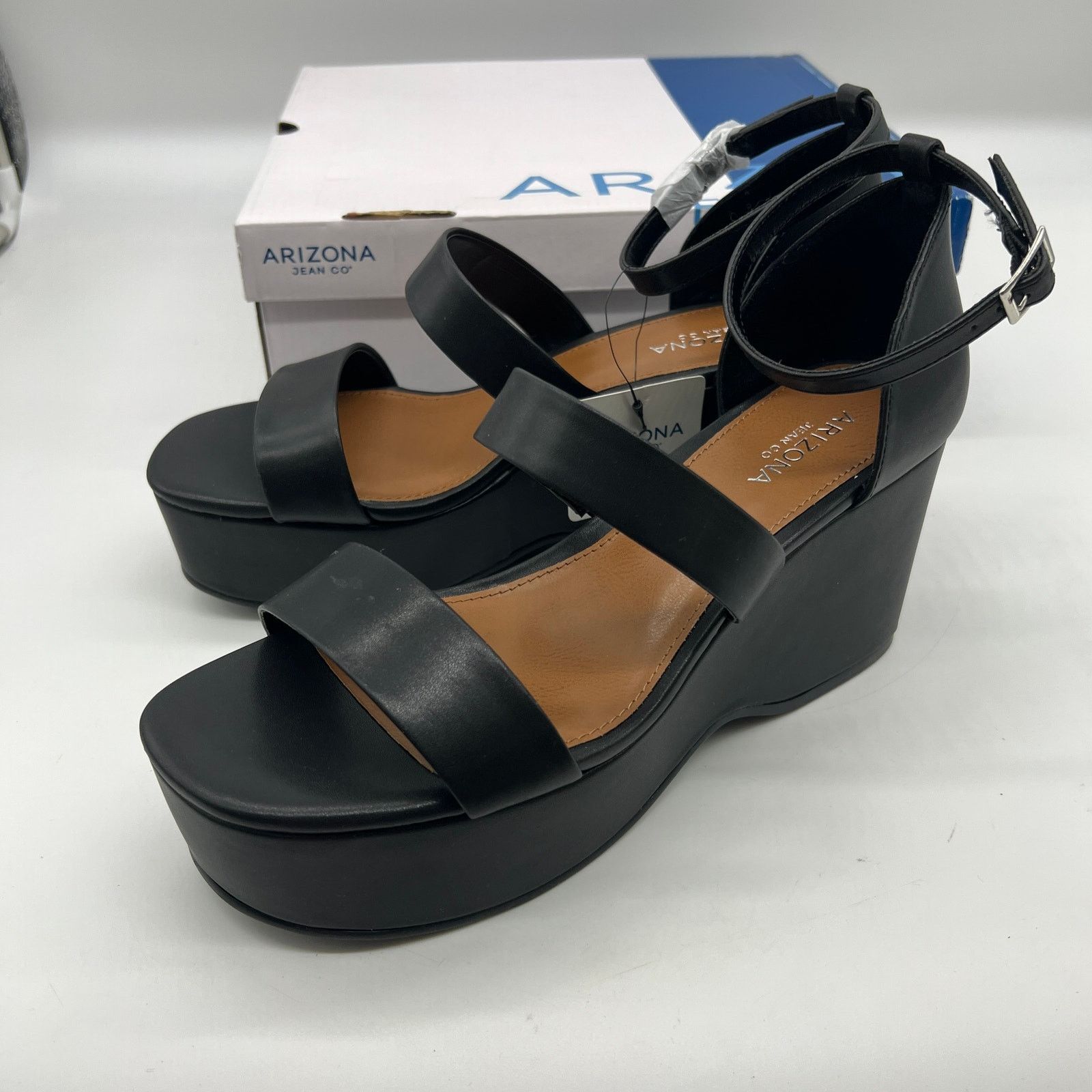 Other Arizona Jean Co Womens Junno Heeled Sandals Black Size 9M Size US 9 / IT 39 - 7 Thumbnail
