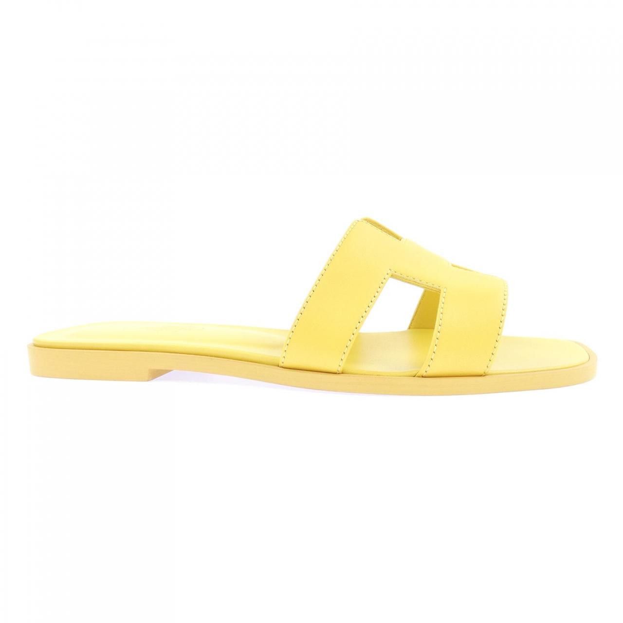 Hermes Hermes Hermes Oran Calf Sandals Leather Shoes DUTY FREE for USA Size ONE SIZE - 1 Thumbnail