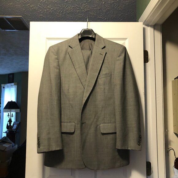 Saddlebred SADDLEBRED men's 2pc suit size: 42R pants: 36/30 Size 42R - 1 Thumbnail