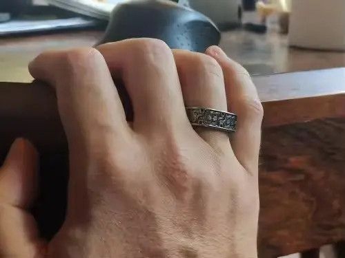 Jewelry Kuramochi x nji Art Carved Ring ( size 7 to 13 ) Size ONE SIZE - 6 Thumbnail