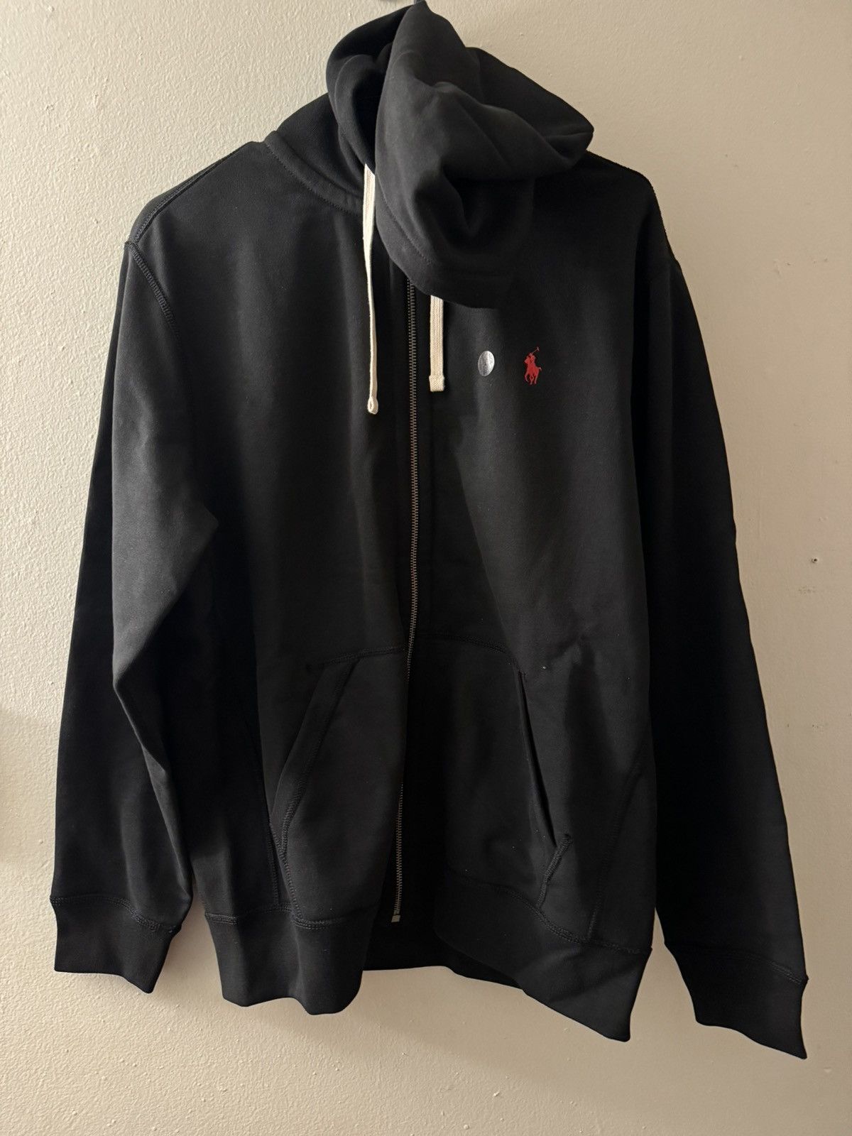 image of Hype x Polo Ralph Lauren Polo Ralph Laurent Hoodie in Black, Men's (Size Large)
