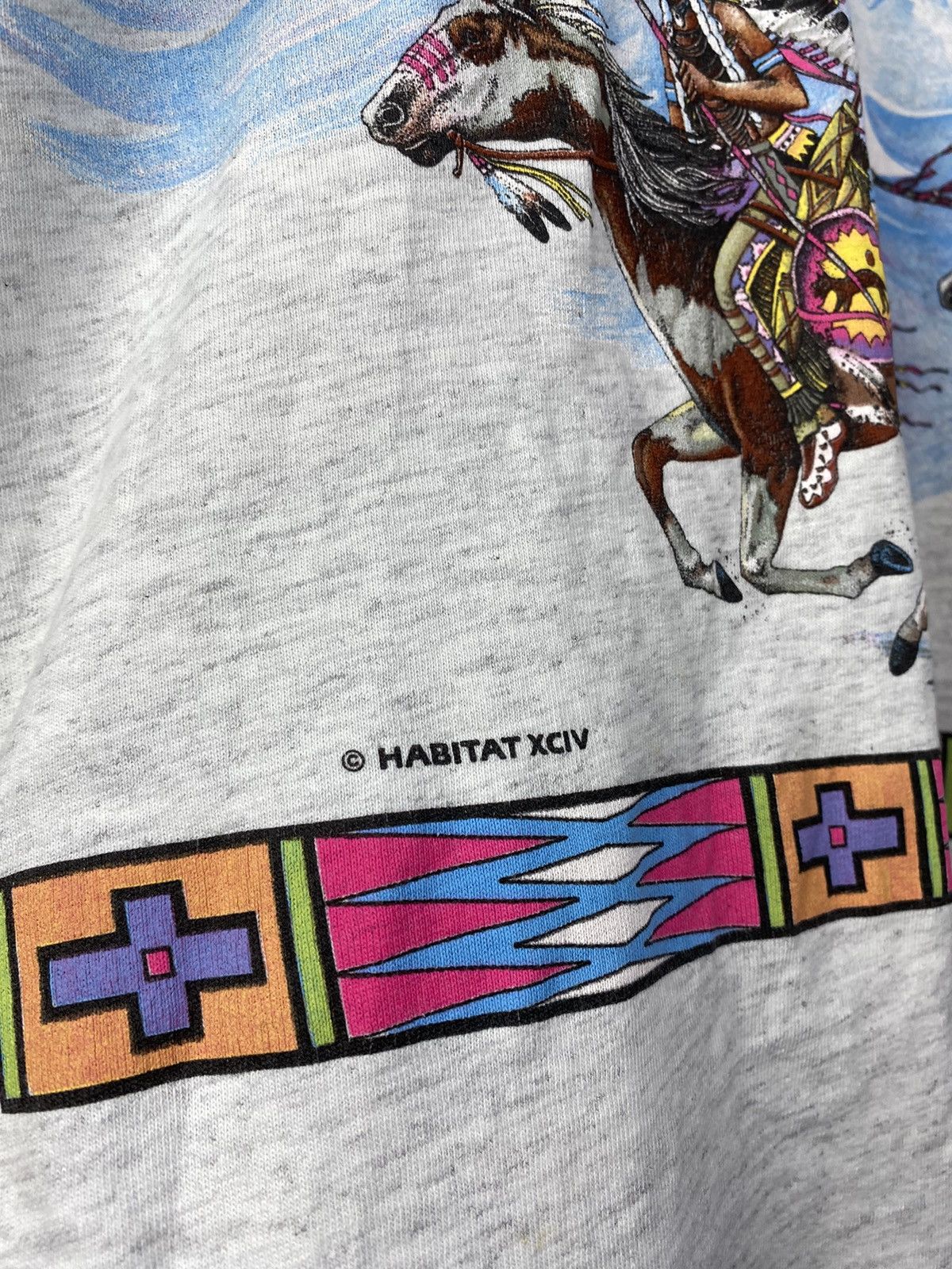 Habitat × Native × Vintage Vintage 1994 Double side USA Native aztec indian 90s Size US XL / EU 56 / 4 - 8 Thumbnail