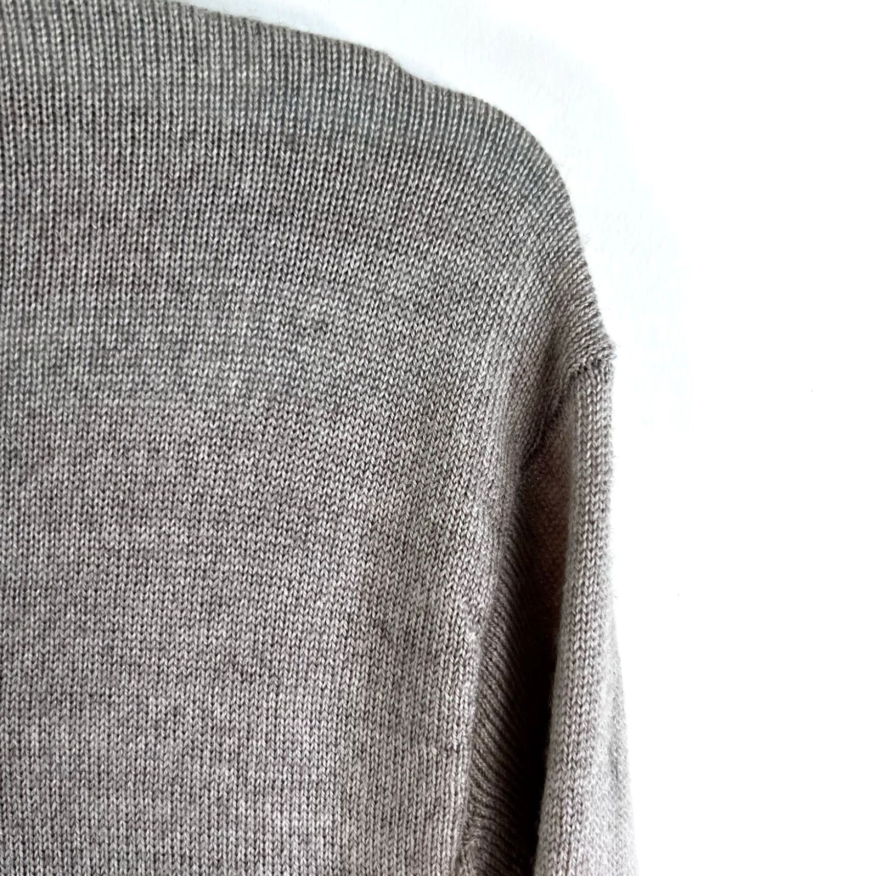 Joseph Abboud VINTAGE Joseph Abboud Men's Sweater 1/4 Zip Wool Pullover Size L Beige Classic Casual Size US L / EU 52-54 / 3 - 2 Thumbnail