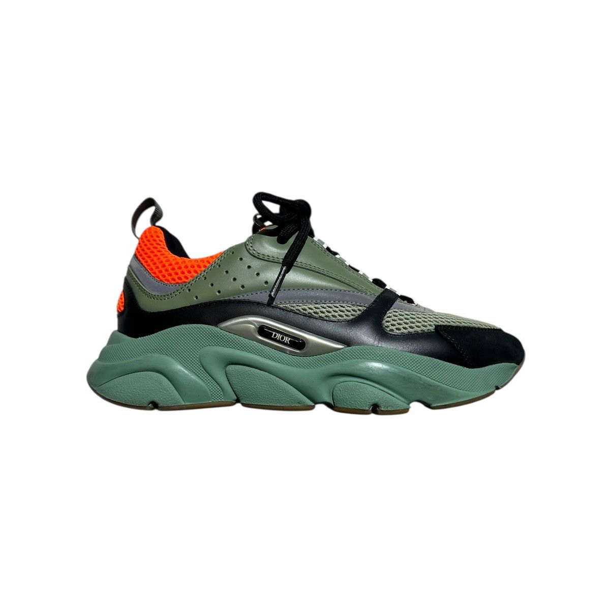 Dior B22 runner sneaker green orange Size US 7 / EU 40 - 1 Thumbnail