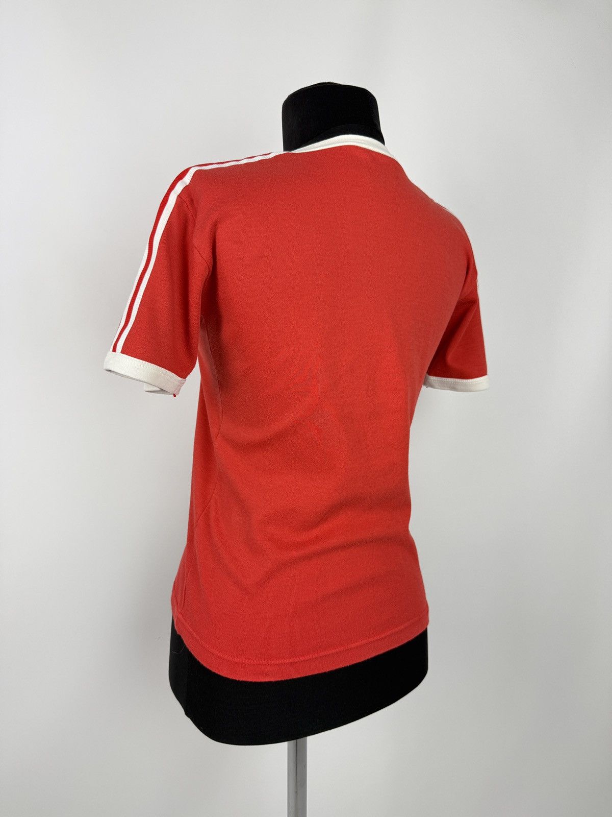 Adidas 1980s Vintage Adidas Trefoil Logo Striped Sleeve Ringer Tee Size M / US 6-8 / IT 42-44 - 2 Thumbnail
