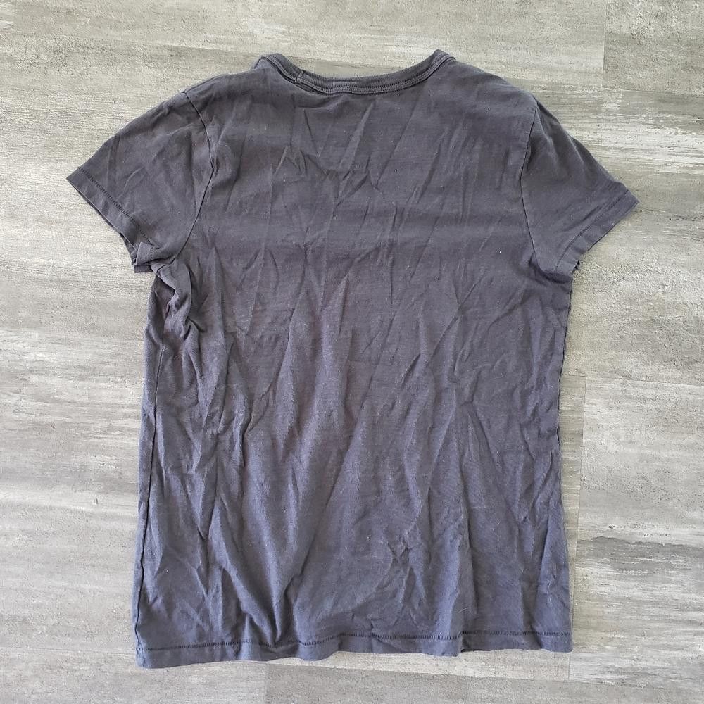 Designer Dark Grey UT Vneck Short Sleeve Size XS / US 0-2 / IT 36-38 - 2 Thumbnail