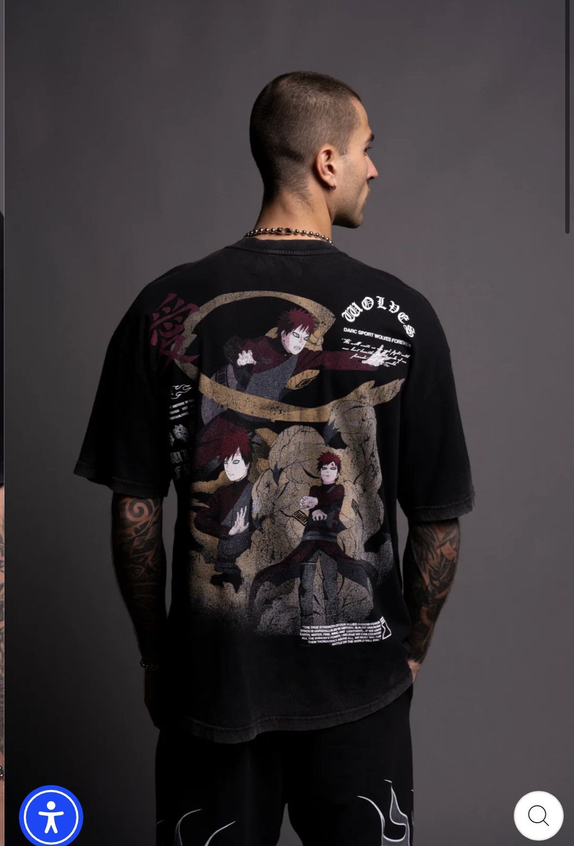 Darc Sport DARC SPORT X NARUTO X GAARA OF THE SAND SHIRT Size US L / EU 52-54 / 3 - 4 Thumbnail