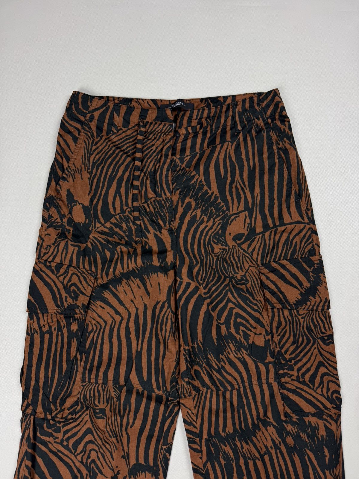 Weekend Max Mara Weekend Max Mara Ladies Zebra Pattern Cargo Pants Trousers Size 29" - 5 Thumbnail