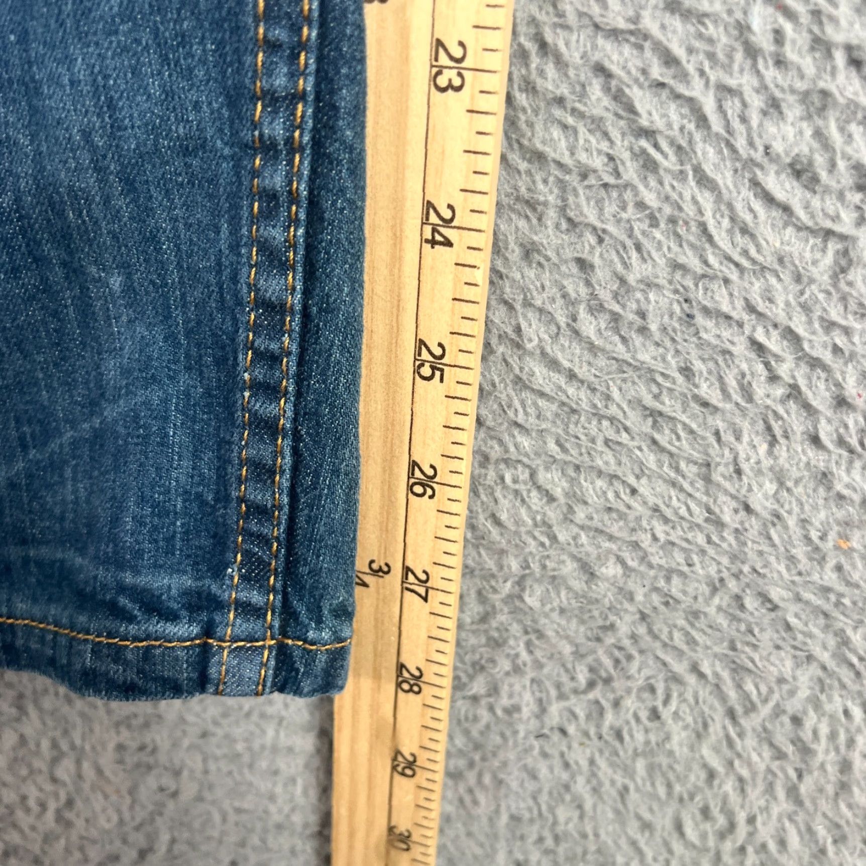 Levi's LEVI'S VINTAGE 502 Jeans Mens 29x30 Blue Slim Straight Stretch Medium Wash Oil Stains Size US 29 - 6 Thumbnail