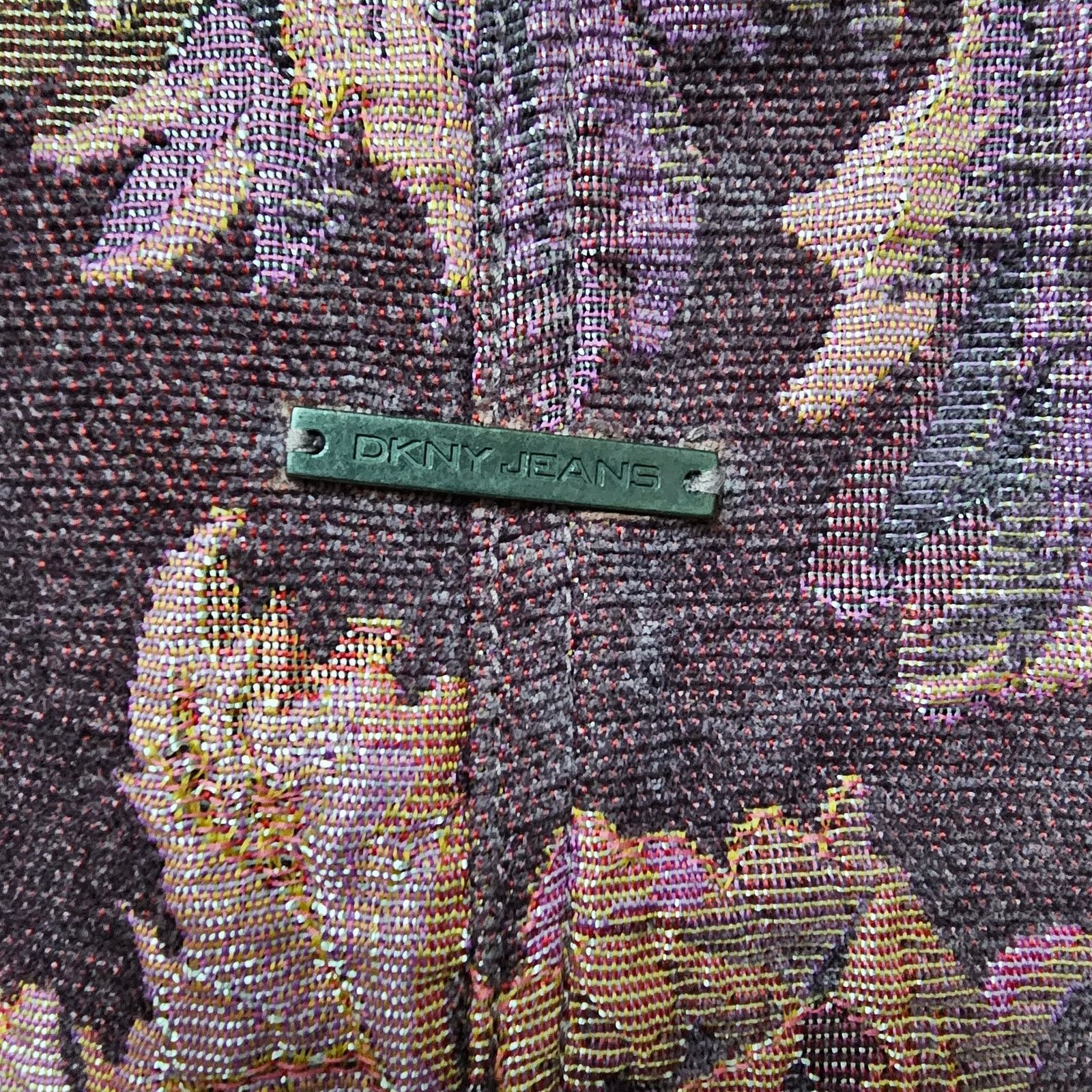 DKNY DKNY Womens Purple/Pink Brocade Tapestry Floral Jacket Small Size S / US 4 / IT 40 - 5 Thumbnail