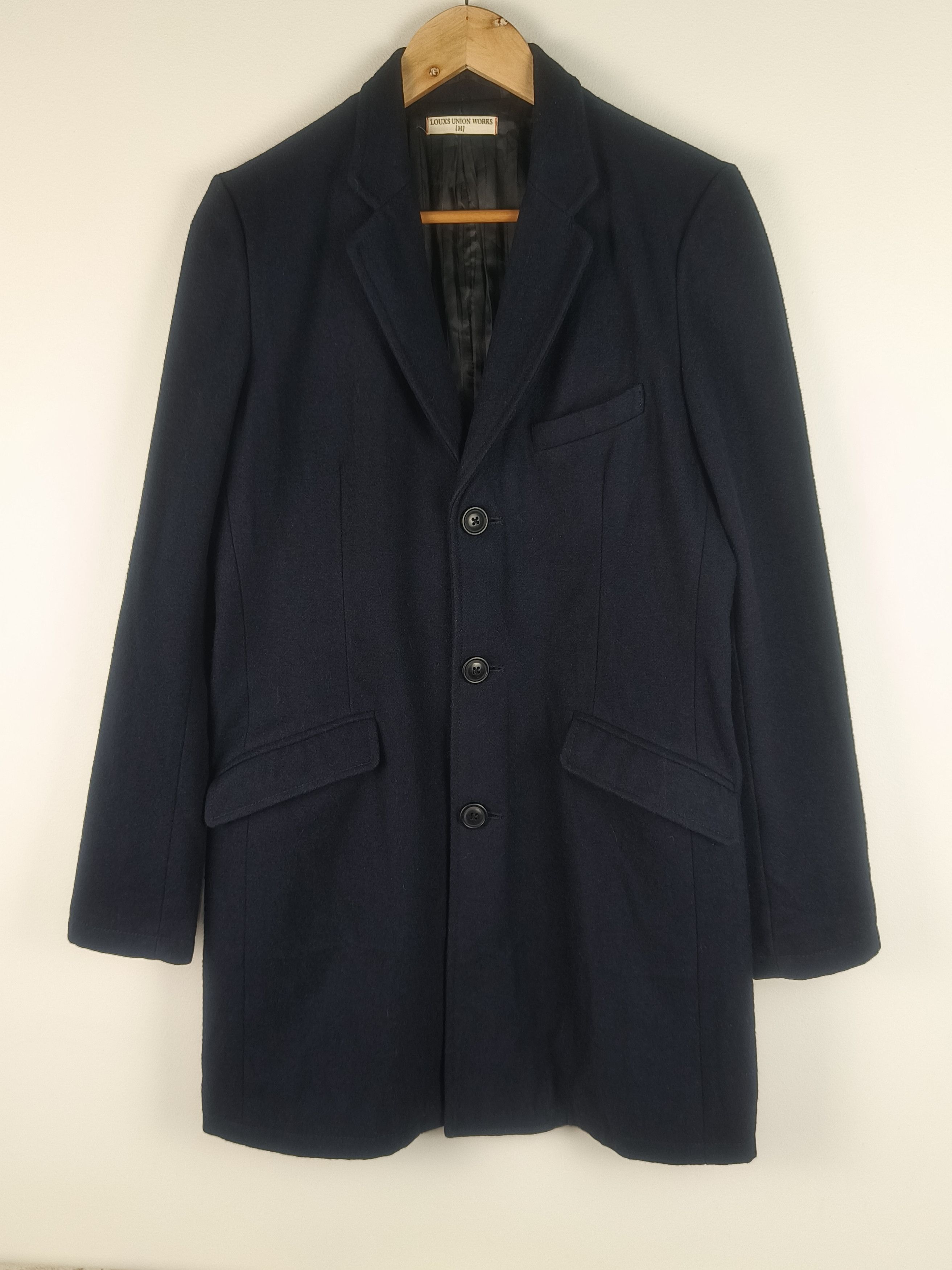Japanese Brand Louxs Union Works Wool Overcoat Size US M / EU 48-50 / 2 - 1 Thumbnail