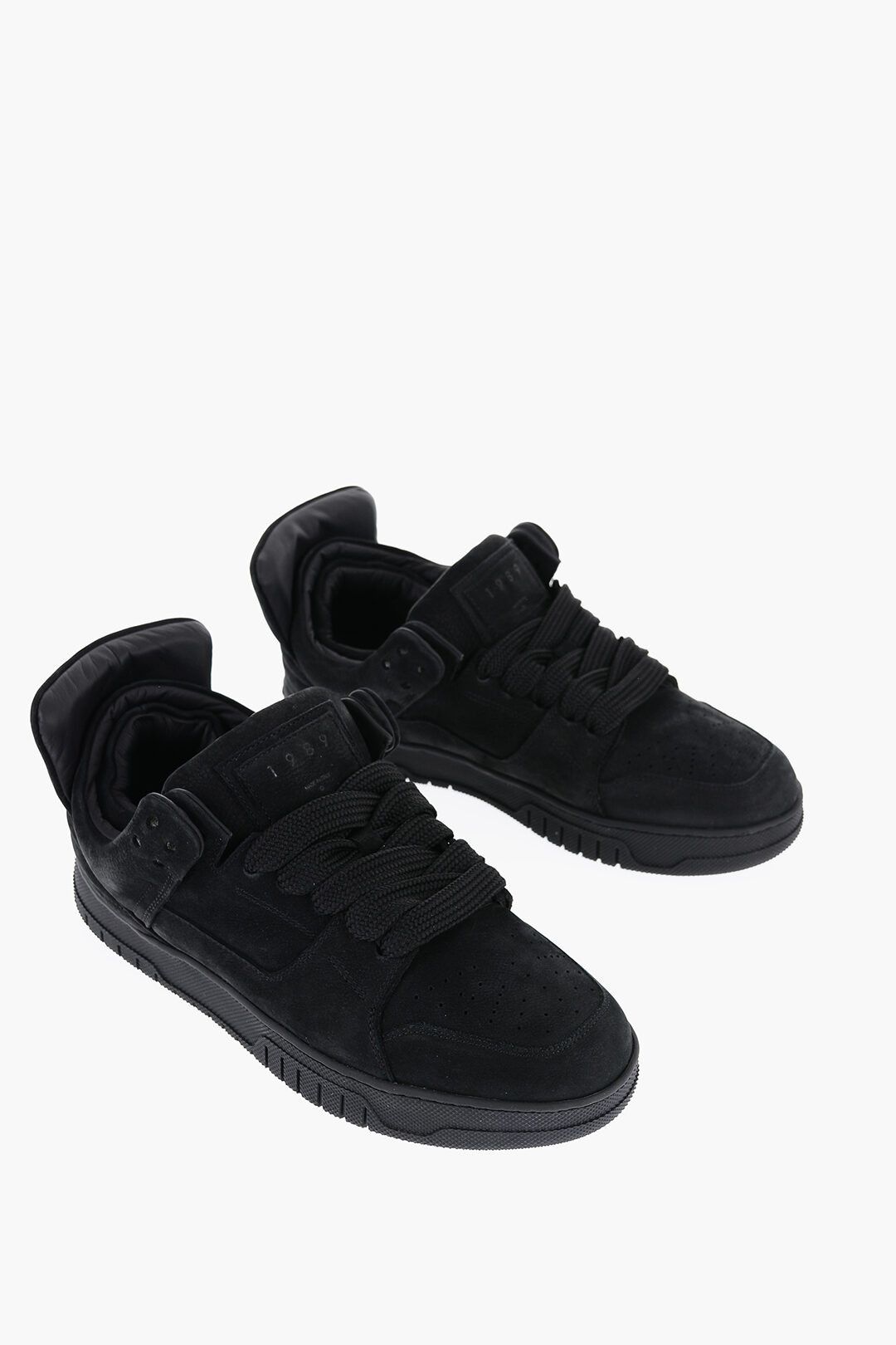 1989 STUDIO og1mm0325 Suede Low-Top Sneakers in Black Size US 5.5 / EU 38 - 2 Thumbnail
