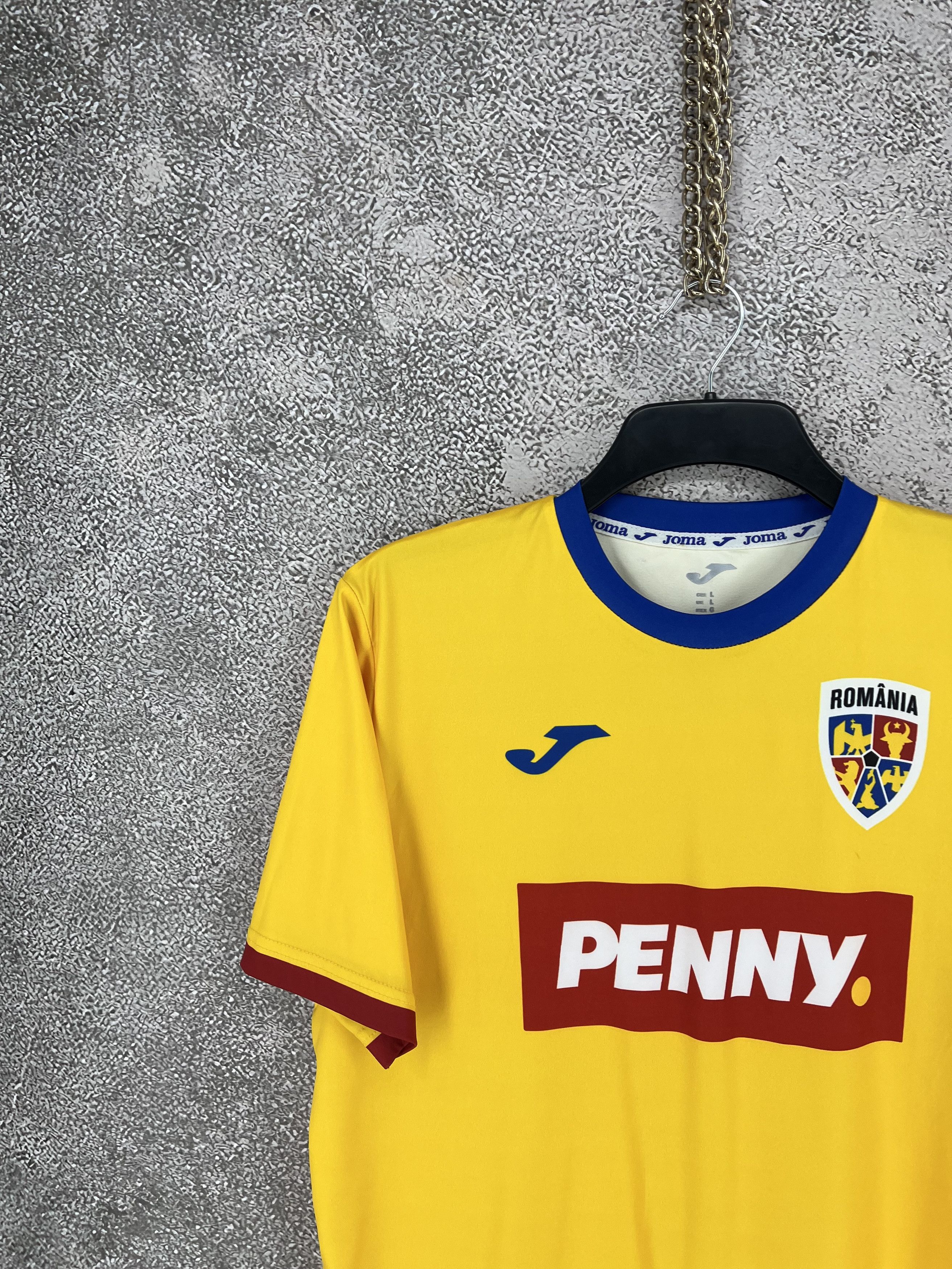 Joma Romania 2024-25 Joma Home Fan Football Shirt L Size US L / EU 52-54 / 3 - 4 Thumbnail