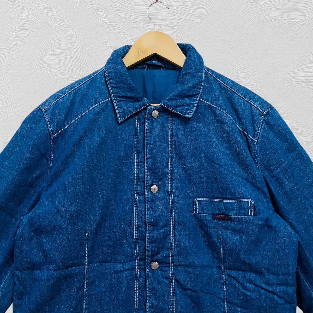 Japanese Brand Vintage papas denim chore jacket japanese brand Size US L / EU 52-54 / 3 - 3 Thumbnail