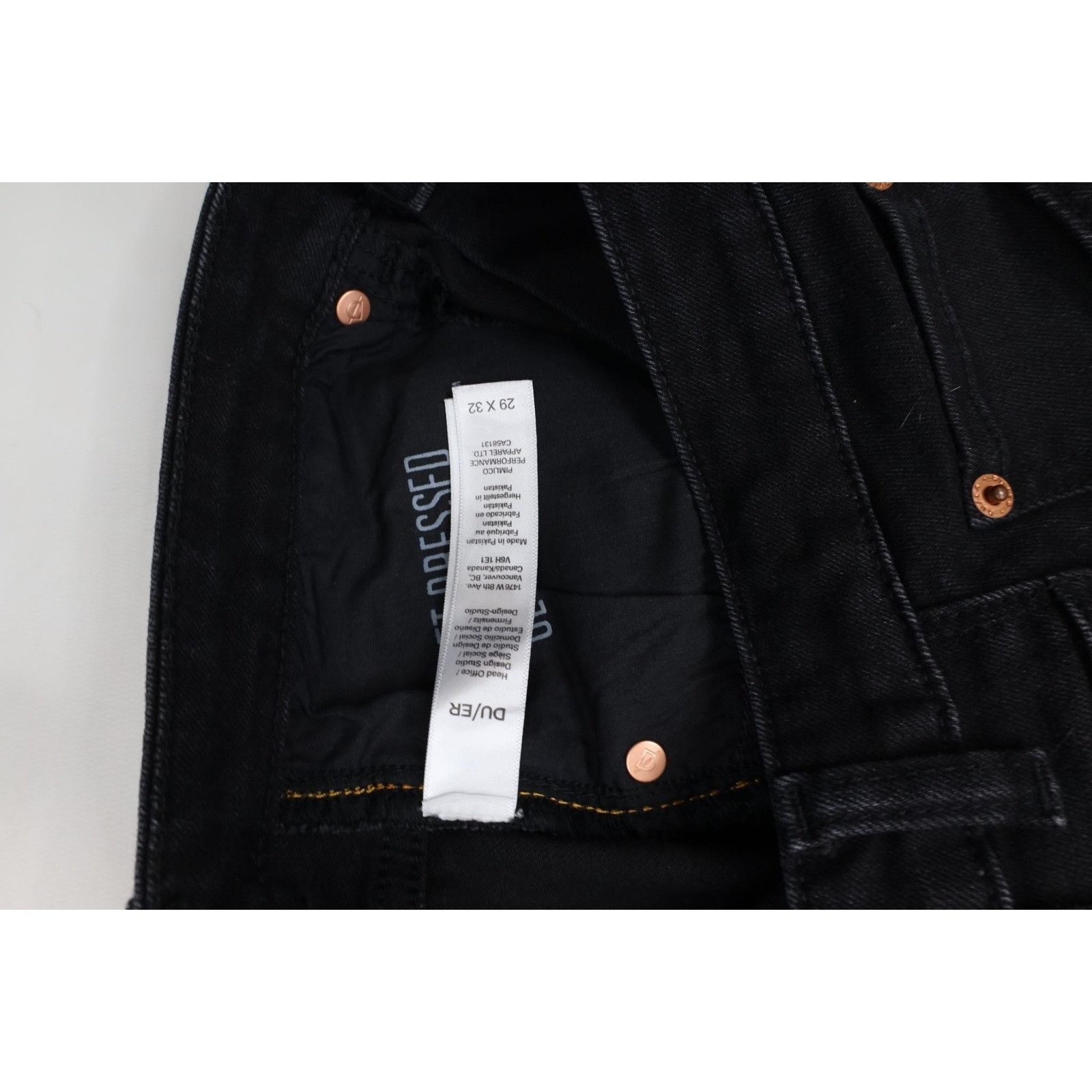 DUER DU/ER DUER Faded Denim Slim Straight Leg Jeans Size 29" - 10 Thumbnail