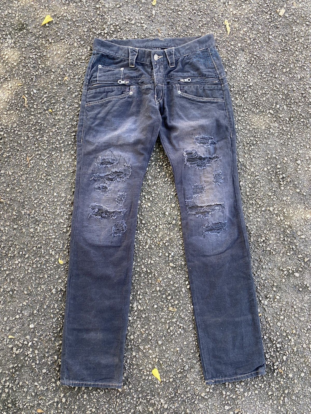 PPFM 🔥 Distressed 🔥 PPFM Distressed Jeans - Rare Design Size US 30 / EU 46 - 4 Thumbnail