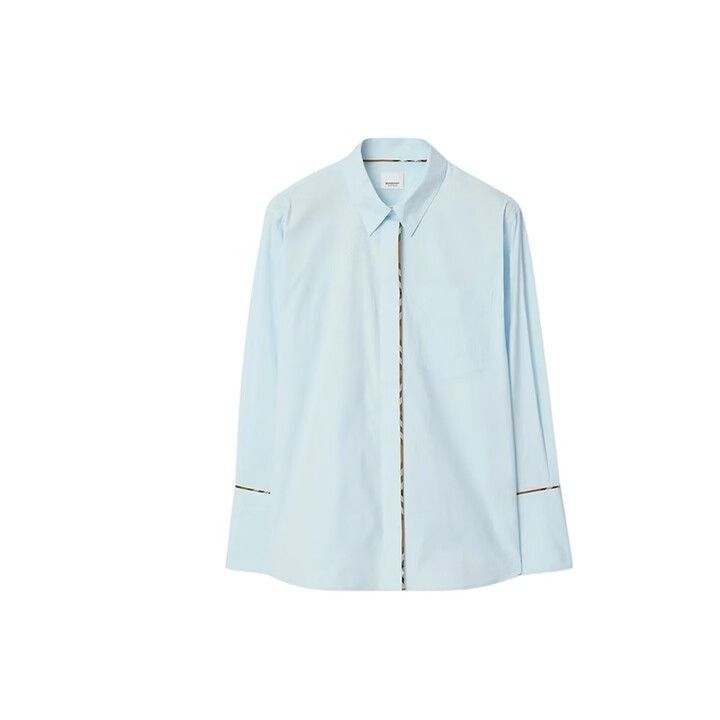 Burberry o1w1db10426 Shirt in Light Blue Size L / US 10 / IT 46 - 1 Preview