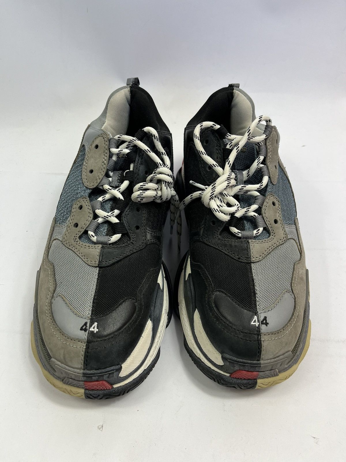 image of Balenciaga Triple S Split Sneakers in Grey, Men's (Size 11)