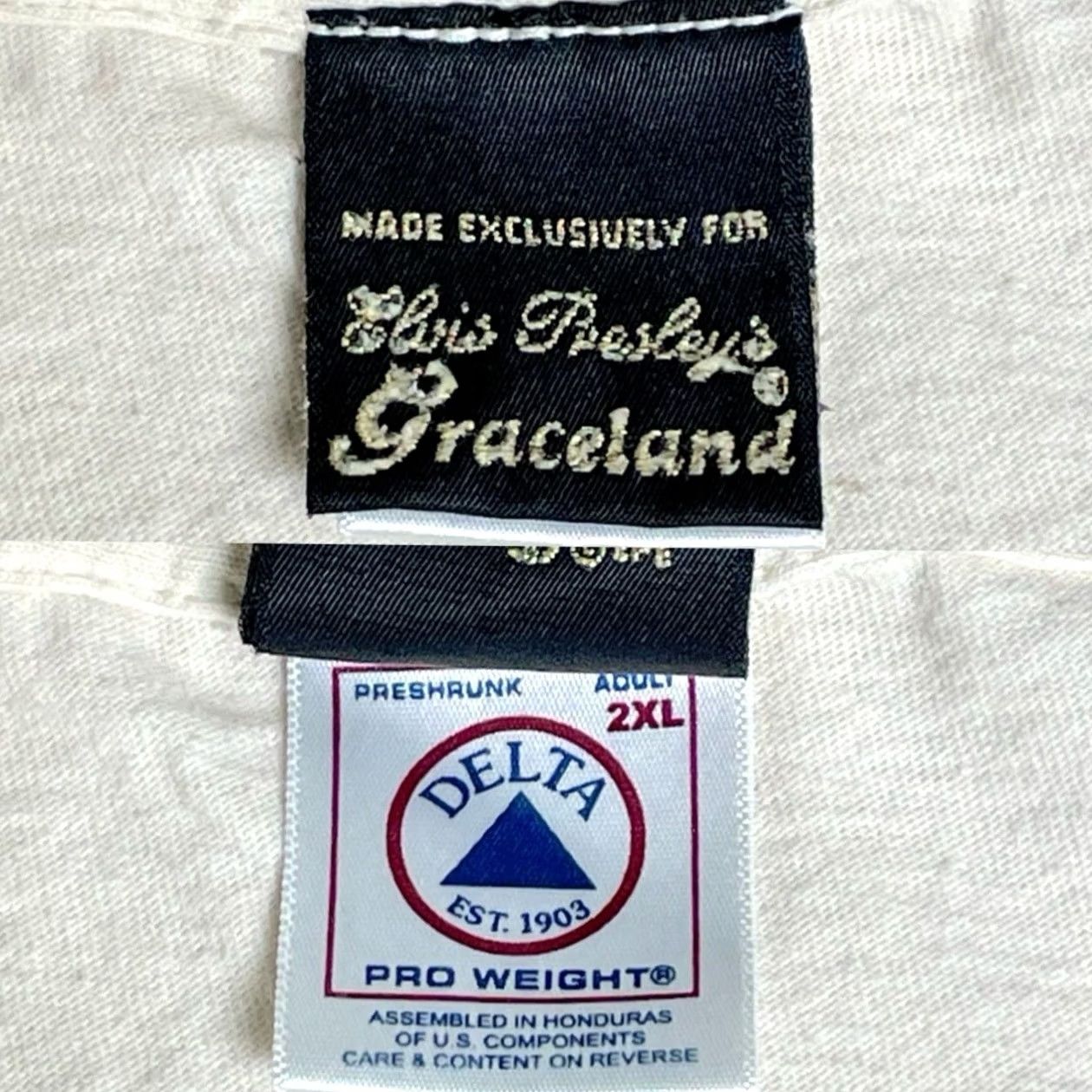 Delta Vintage Delta Pro Weight Elvis Presley 50,000,000 Fans Still Can't Be Wrong Y2K Shirt 2XL Size US XXL / EU 58 / 5 - 3 Thumbnail