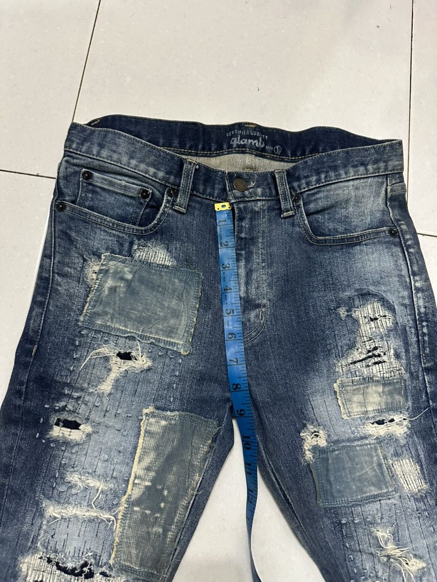Vintage VTG 🇯🇵 GLAMP Skinny Patchwork Distress Denim Size 1 Size US 30 / EU 46 - 17 Thumbnail