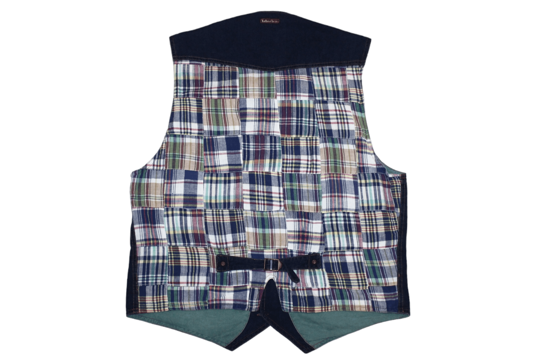 Marlboro Classics 🔥 90s Marlboro Classics Patchwork & Denim Two Blocks Vest Size US L / EU 52-54 / 3 - 1 Thumbnail