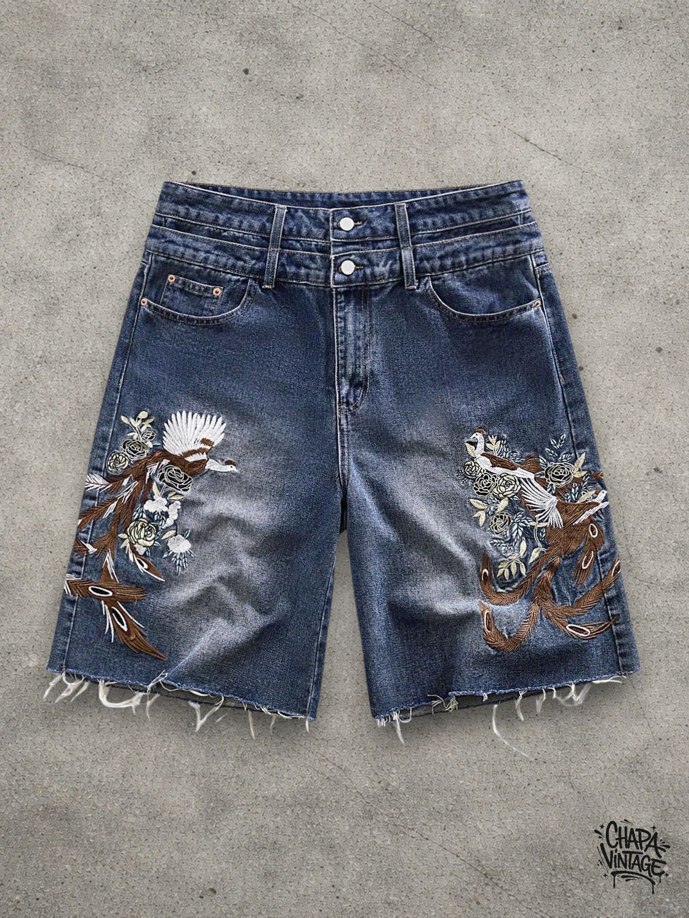 Vintage Retro jeans shorts Size US 32 / EU 48 - 2 Thumbnail