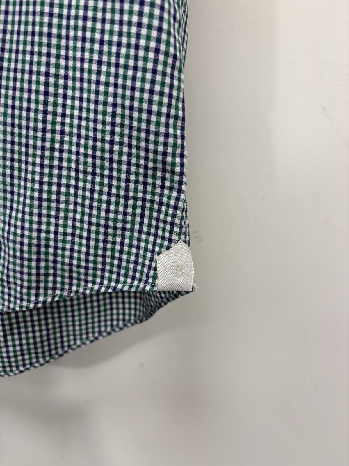 Other Bruli Swiss Made Men’s Gingham Check Short Sleeve Shirt Size US L / EU 52-54 / 3 - 6 Thumbnail