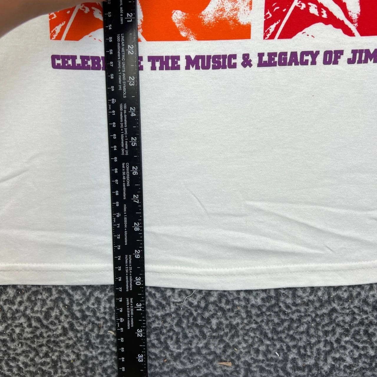 Gildan Vintage Experience Jimi Hendrix Shirt Men XL White Gildan Size US XL / EU 56 / 4 - 6 Thumbnail