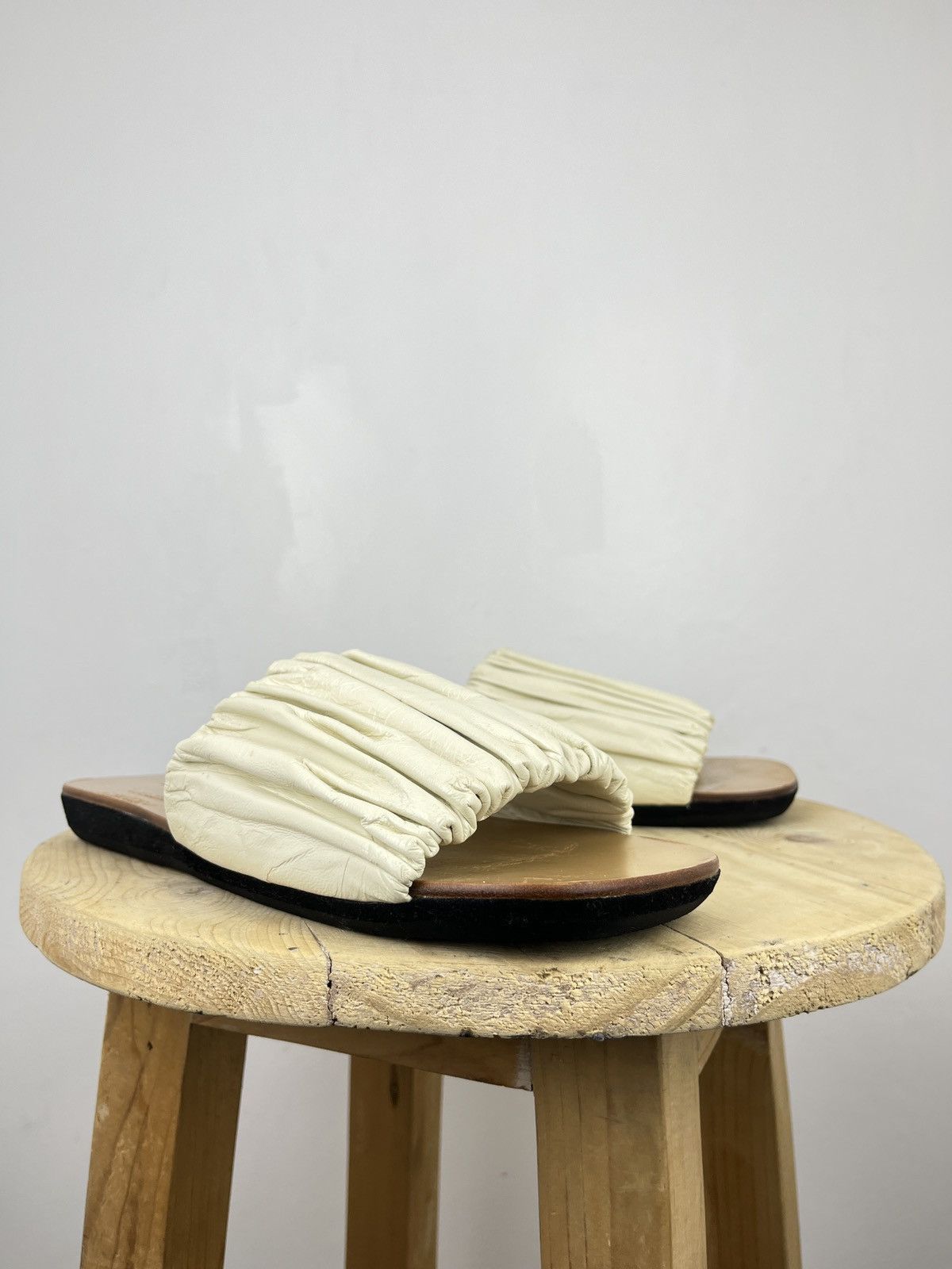 Jil Sander Gathered Sandals Size US 9 / IT 39 - 4 Thumbnail