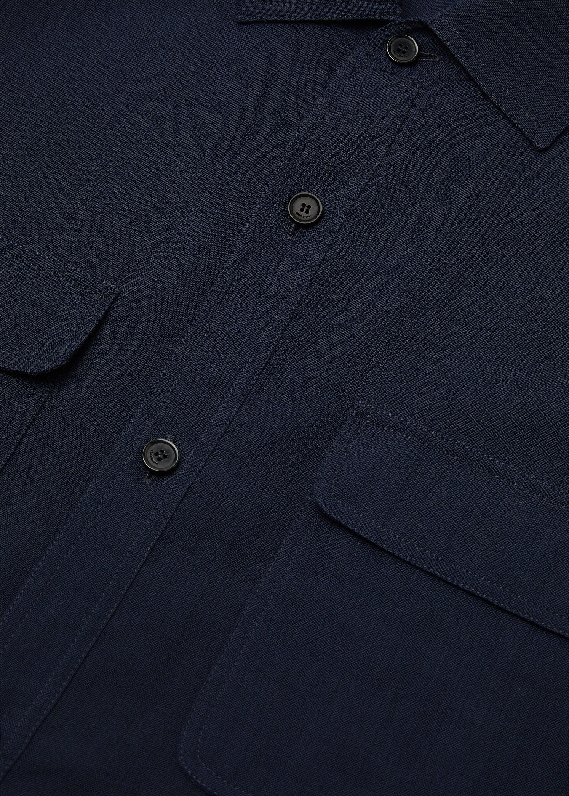 Loro Piana os11x0426 FAQ5856 Ida Shirt in Ink Bottle Size XS / US 0-2 / IT 36-38 - 7 Thumbnail