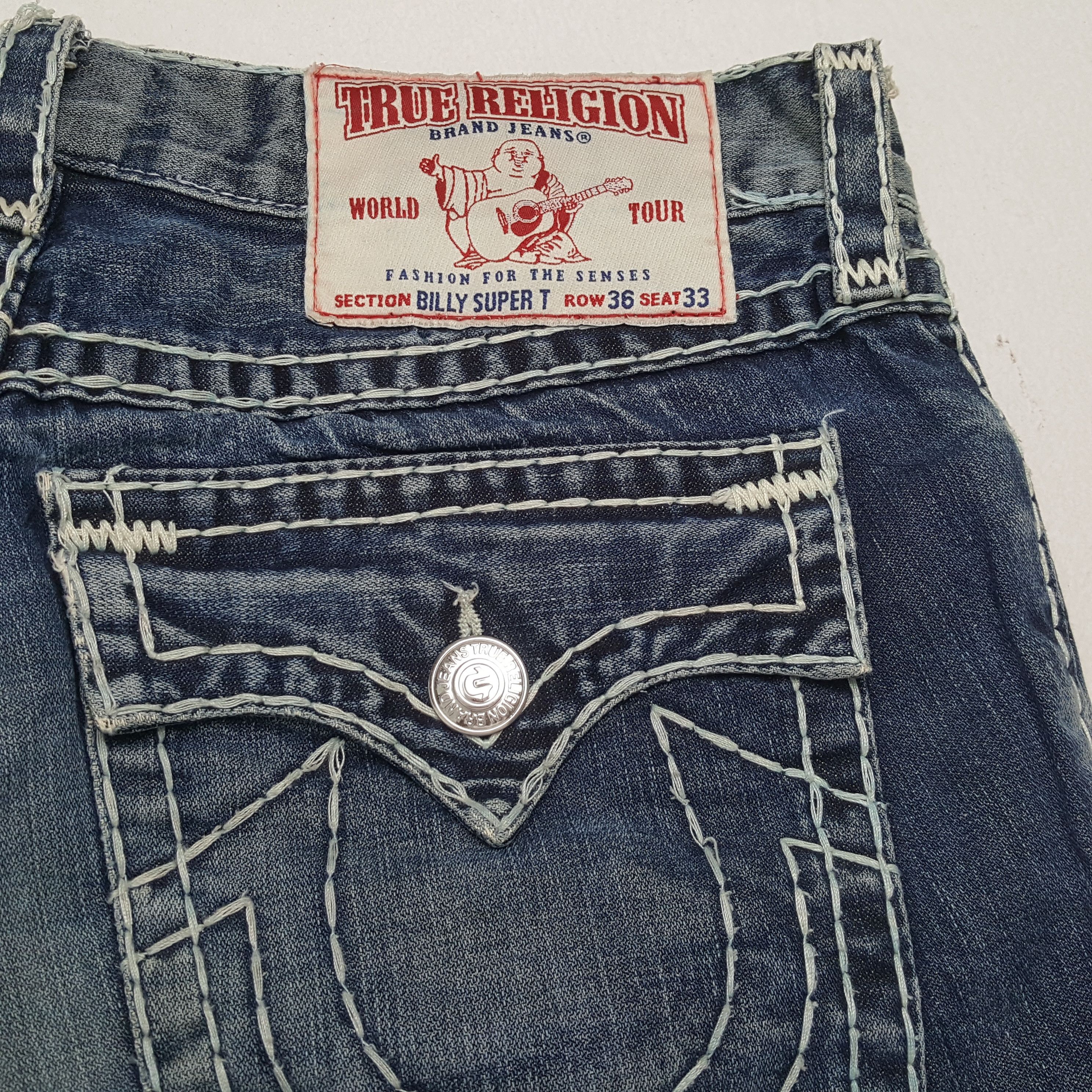 True Religion × Vintage TRUE RELIGION Streetwear Style Jeans Size US 35 - 14 Thumbnail