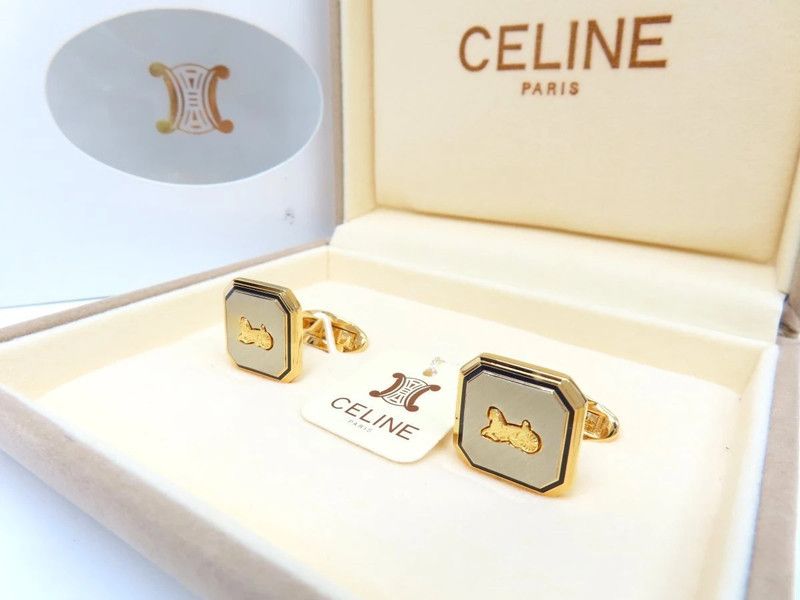 Celine Cufflinks in Yellow, Men's Product Image