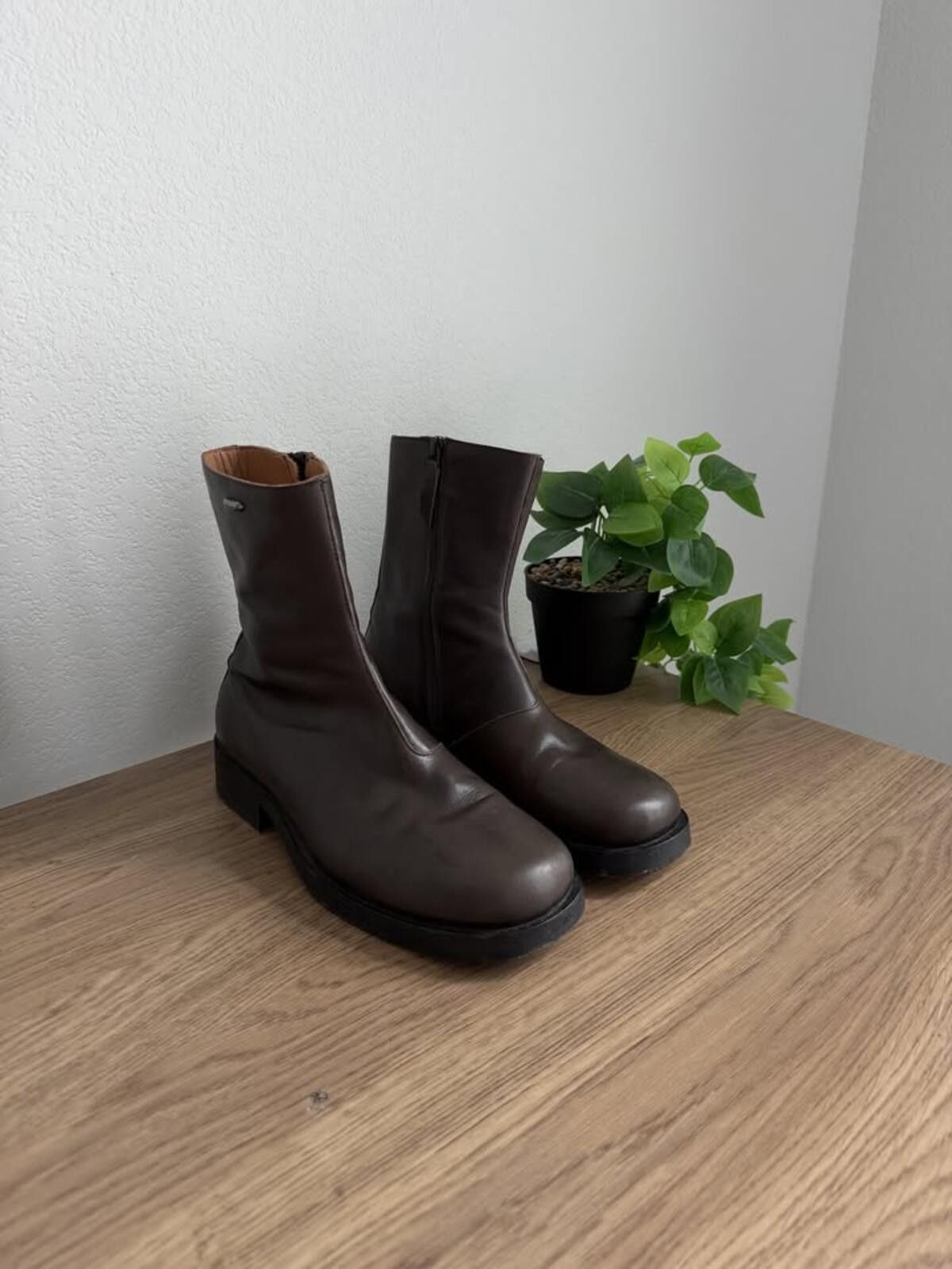 Our Legacy Our Legacy Brown Leather Boots Size ONE SIZE - 1 Thumbnail
