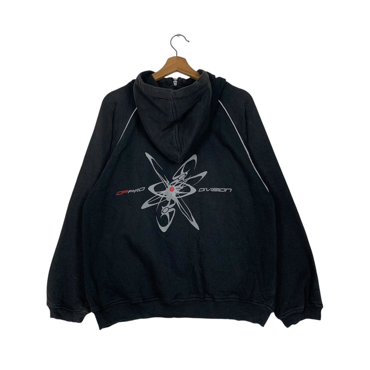 Japanese Brand Vintage OP Pro Division Big Logo Zipper Hoodie Size US M / EU 48-50 / 2 - 1 Thumbnail