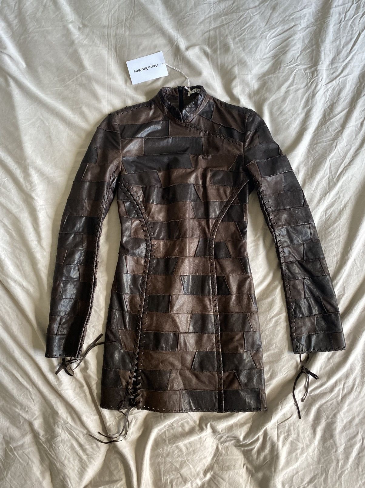 Acne Studios Acne Studios Spring Summer//22 Leather Dress Acne Studios Size XS / US 0-2 / IT 36-38 - 2 Thumbnail