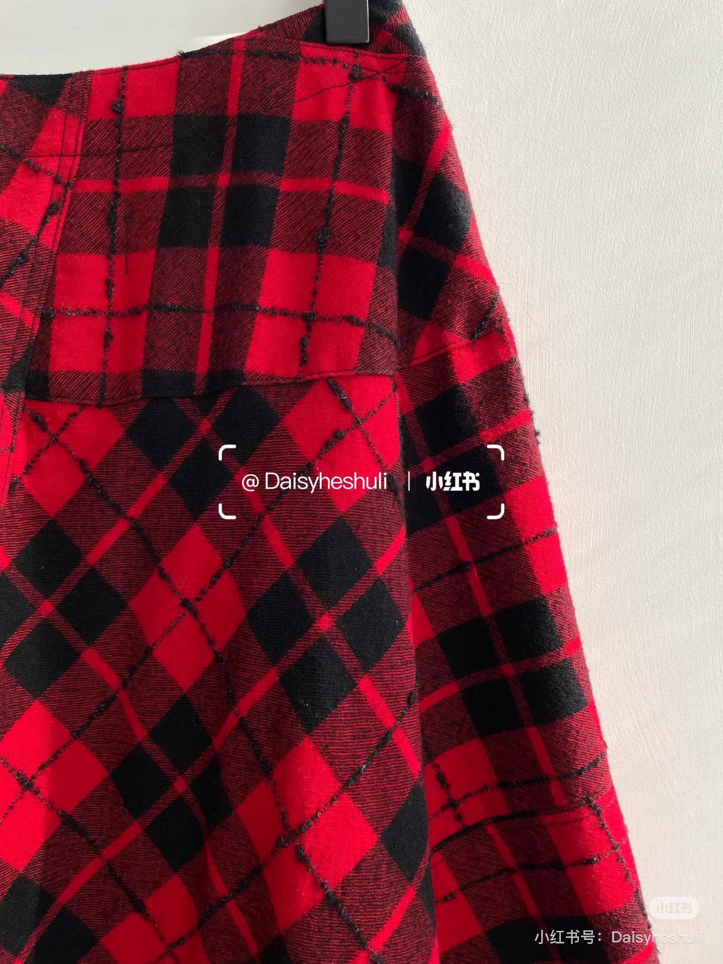 Comme des Garcons Comme des Garçons CDG Tricot Plaid Midi Skirt Ｑ24 Size 38" / US 16 / IT 52 - 5 Thumbnail