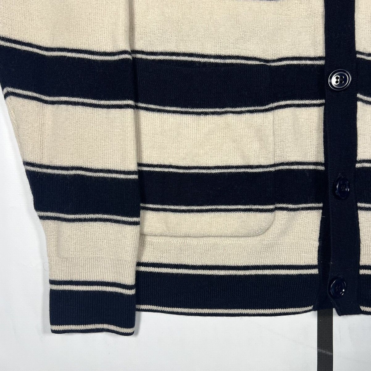 Dries Van Noten |[ 2010’s Dries Van Noten Wool Blend Striped Cardigan ]| Size US M / EU 48-50 / 2 - 4 Thumbnail