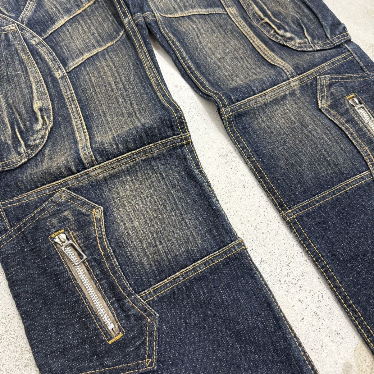 Japanese Brand Jeans De Art Utility Art Mudwash Heavy OZ Denim Pants Size US 30 / EU 46 - 7 Thumbnail