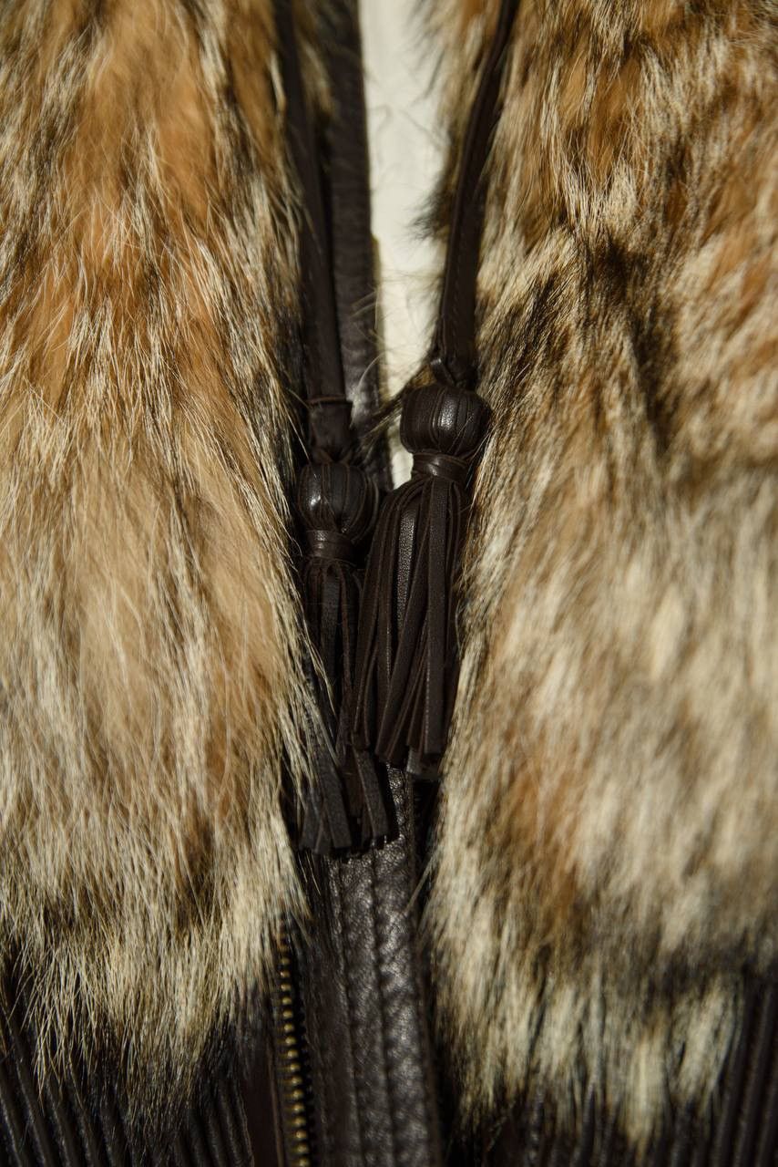 Dsquared2 Dsquared2 FW08 Full Coyote Fur Cropped Hooded Bomber Jacket Size M / US 6-8 / IT 42-44 - 6 Thumbnail