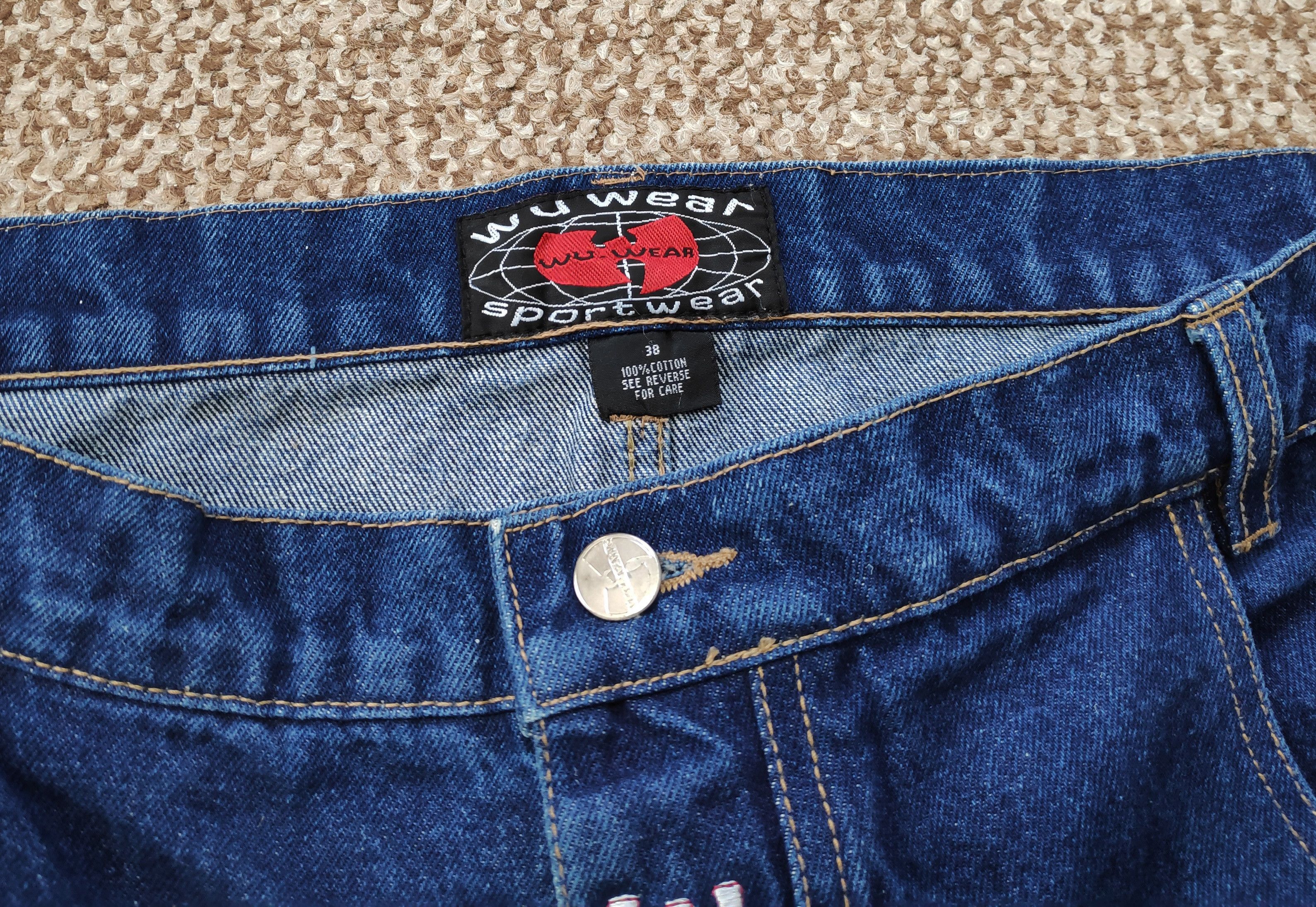 Wu-Tang Clan Wu Tang Clan Vintage y2k Wear Jeans Big Logo Denim Shorts Size US 38 / EU 54 - 8 Thumbnail