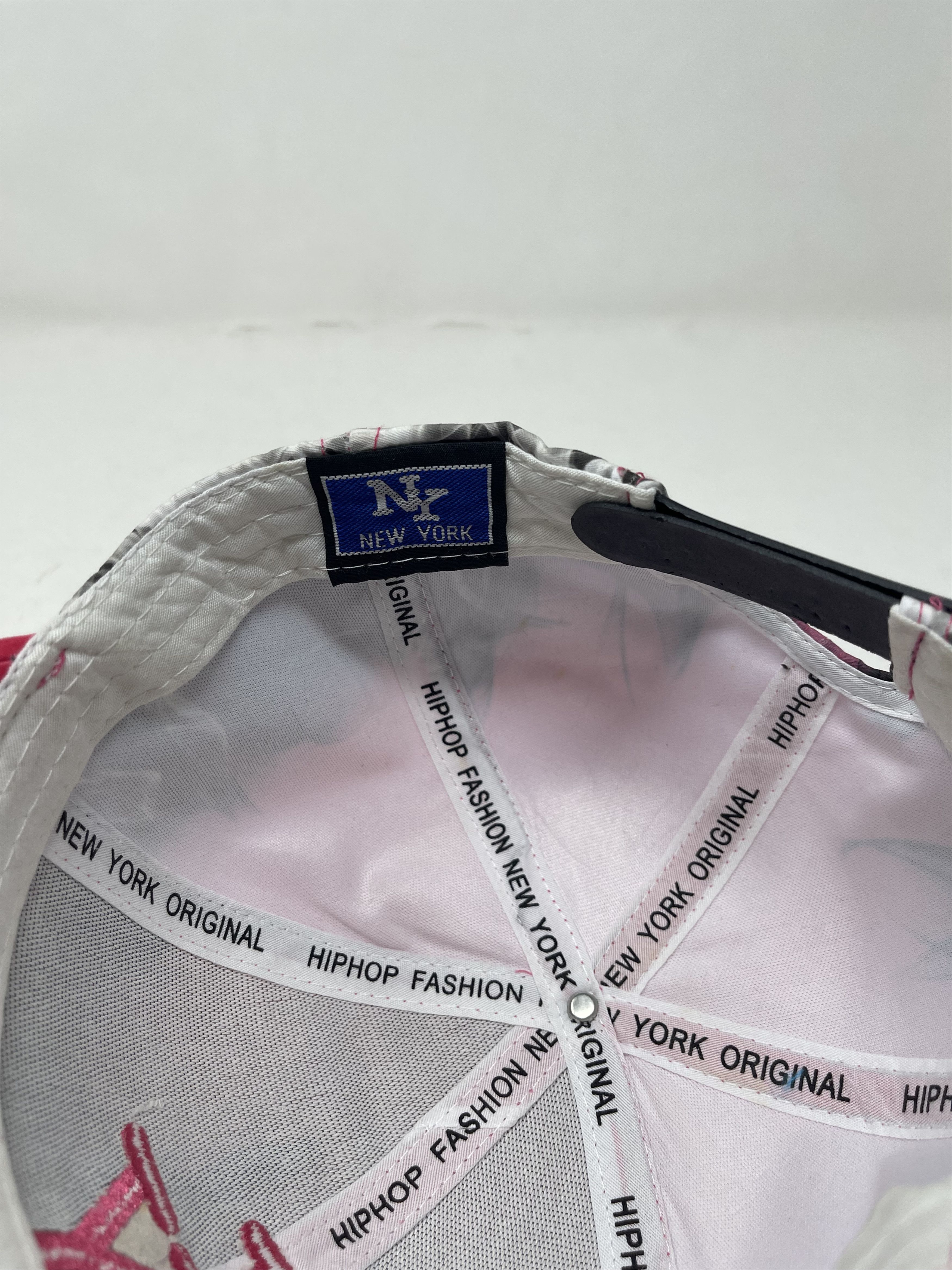 New York Yankees Hip Hop Honour Pink And Black Flames Hat Size ONE SIZE - 10 Thumbnail