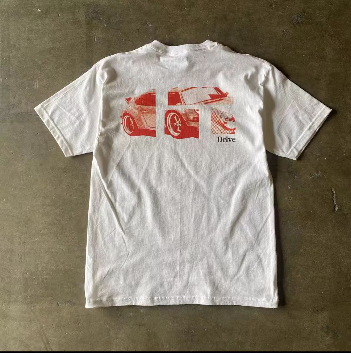 Japanese Brand × Vintage White casual retro car print t-shirt Size US M / EU 48-50 / 2 - 1 Thumbnail