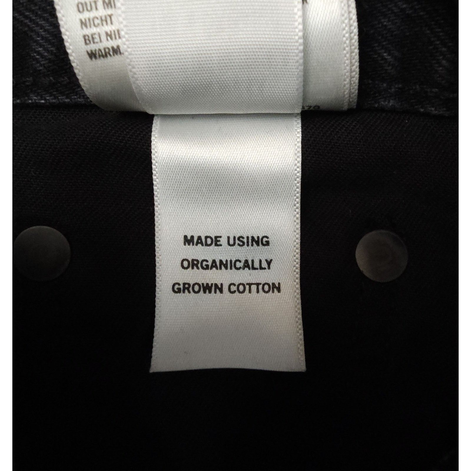 Agolde AGOLDE Broken Waistband Jeans Organic Cotton Black Denim Size 25" / US 0 / IT 36 - 12 Thumbnail